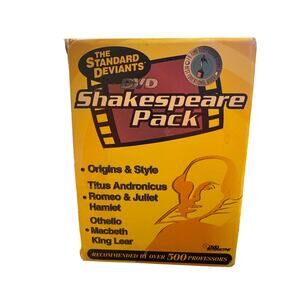 Shakespeare Pack The Standard Deviants 3 DVDs Discs